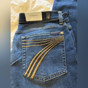 7 For All Mankind Denim with Gold Accents